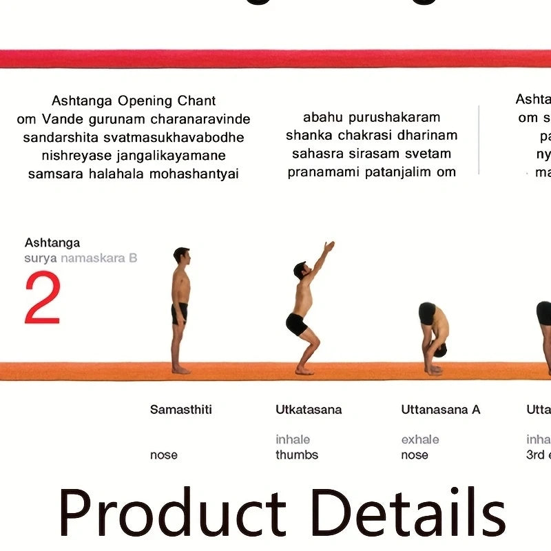Ashtanga Primary Series Yoga Chart Print