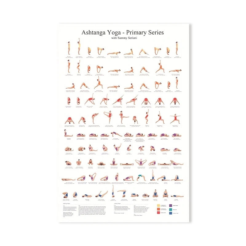 Ashtanga Primary Series Yoga Chart Print